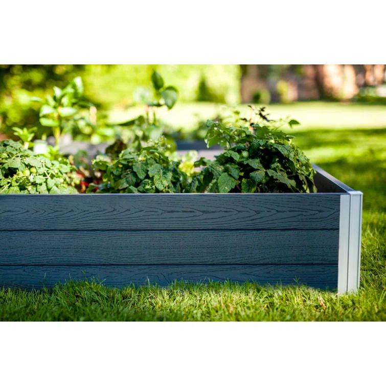 Vita Urbana 4 ft x 4 ft Vinyl Raised Garden Bed