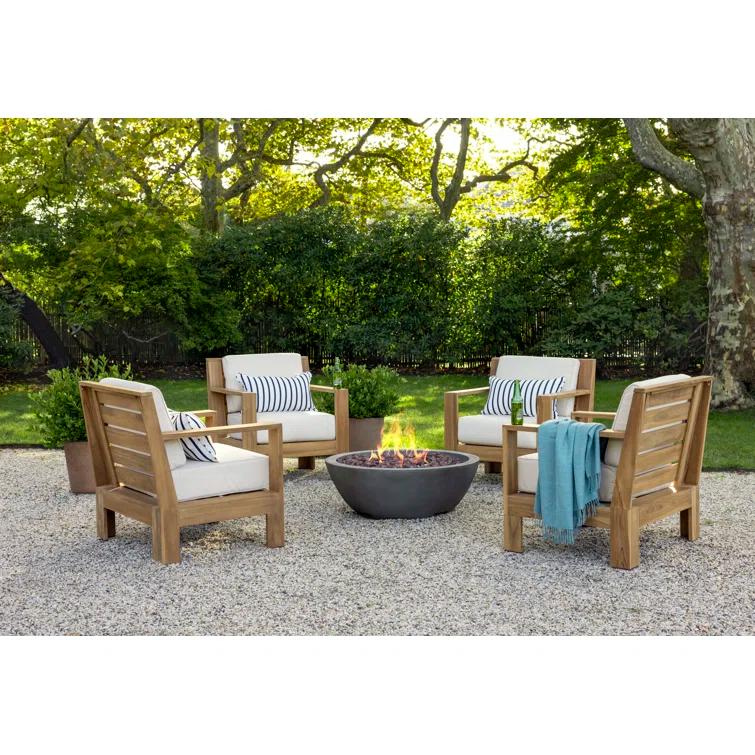 Fernanda Fire Bowl - Gray / Round