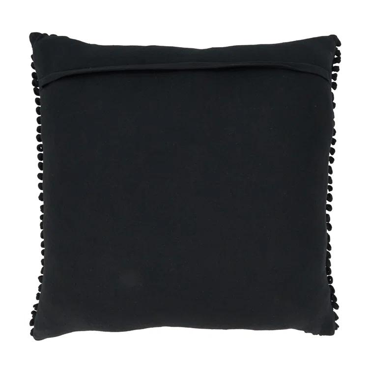 Saro Zandra Collection Cotton Throw Pillow