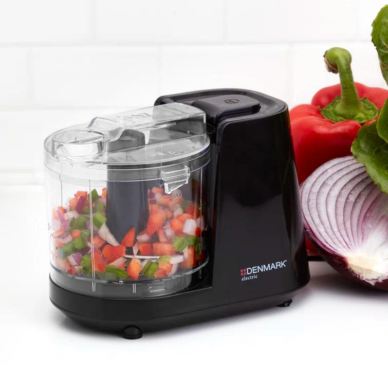 Denmark Denmark Electric 1.5-Cup Personal Food Chopper with One-Touch Pulse Control