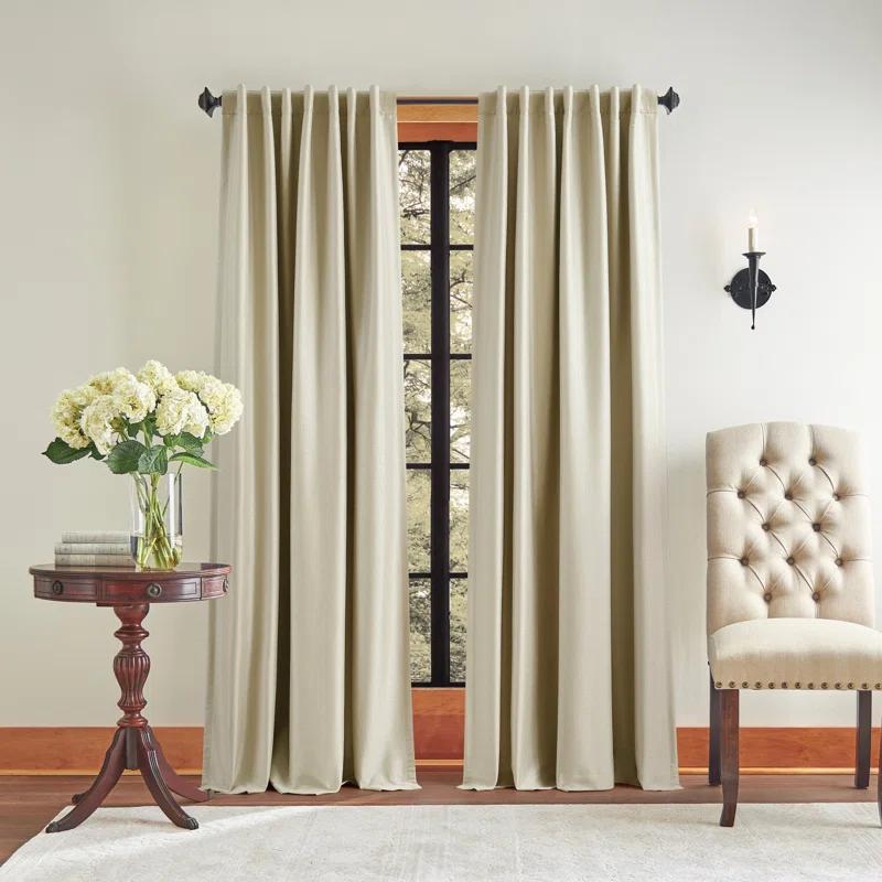 Martha Stewart Martha Stewart Spellbound Champagne Curtain Panel Pair (Set of 2)