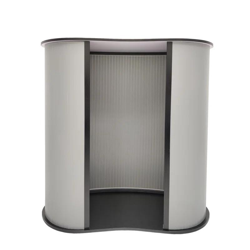 Portable Lightweight Tradeshow Podium Lectern Pulpit Economy Event Party Wedding White or Black