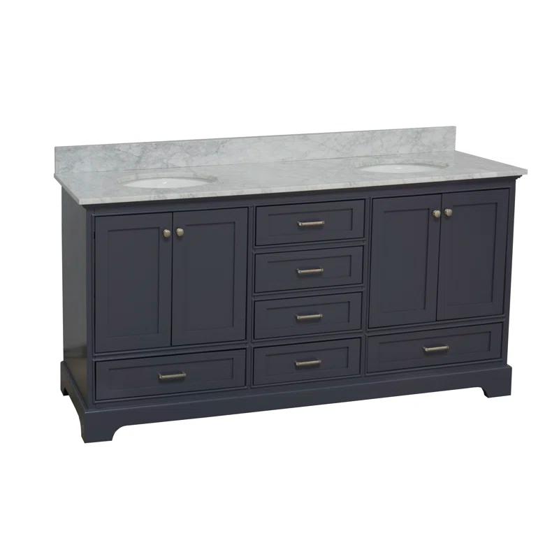 Lark Manor™ Larosa 72'' Double Bathroom Vanity with Marble Top