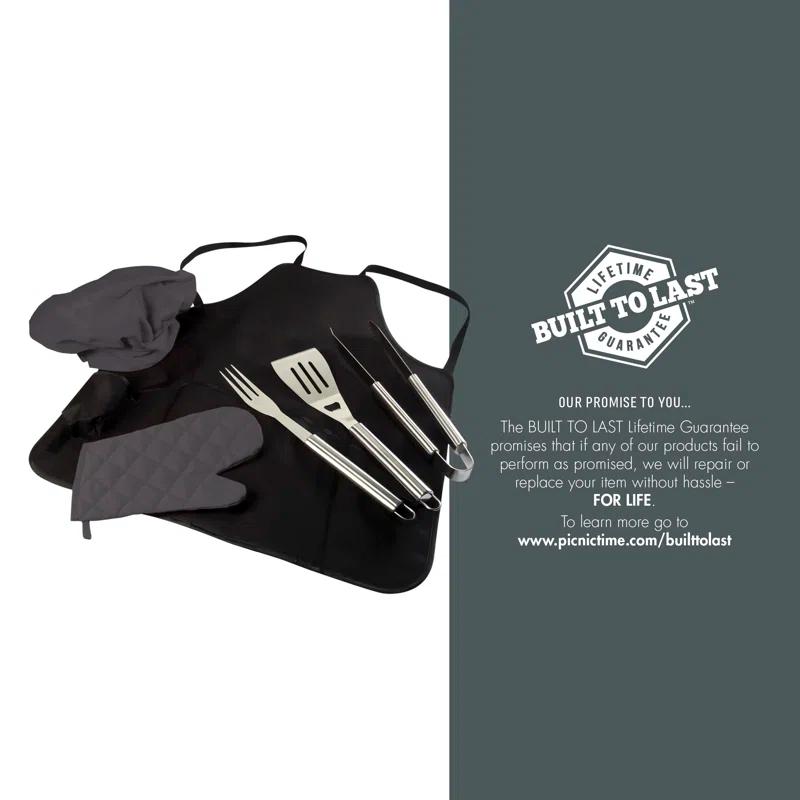 Arlmont & Co. BBQ Apron Tote Pro Grill Set - Heavy Duty BBQ Apron with BBQ accessories