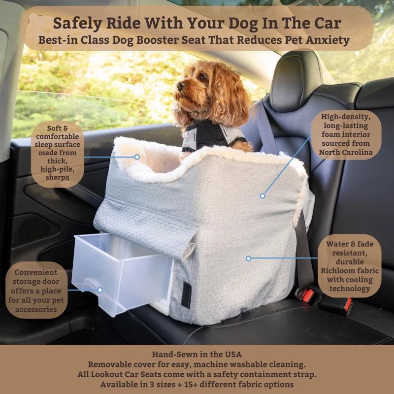 Snoozer Lookout II Dog Car Seat Indoor/Outdoor Fabric