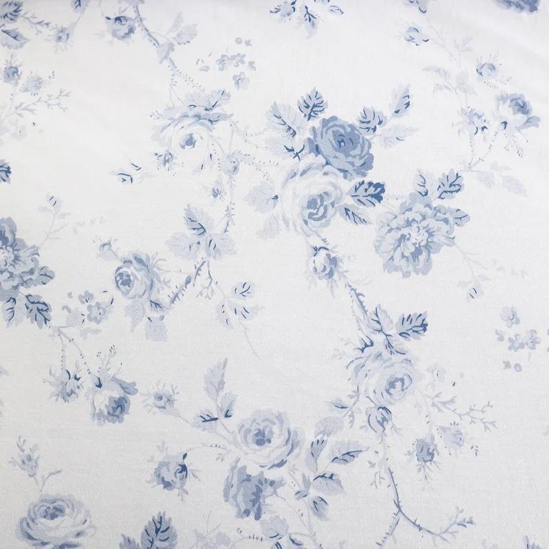Laura Ashley Evie Laura Ashley Blue Cotton Comforter Reversible Set