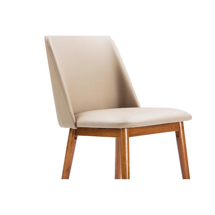 George Oliver Eli 18'' H Faux Leather Upholstered Side Chair (Set of 2)