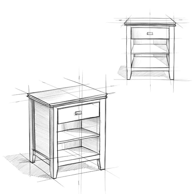 Simpli Home Artisan 24"W Solid Wood Nightstand with Drawer and Shelves