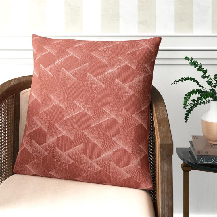 Gretchen Geometric Cotton Throw Pillow