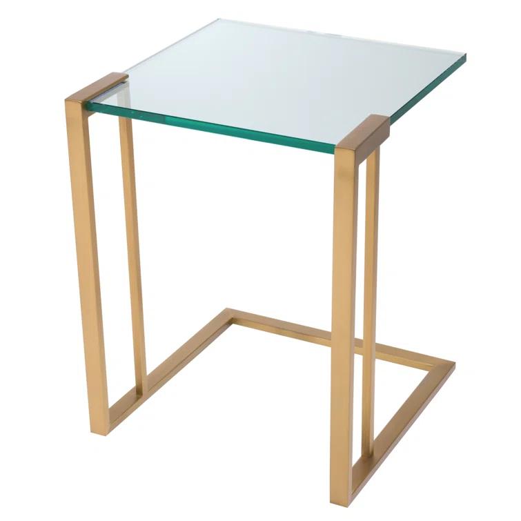 Eichholtz Perry Glass Top End Table