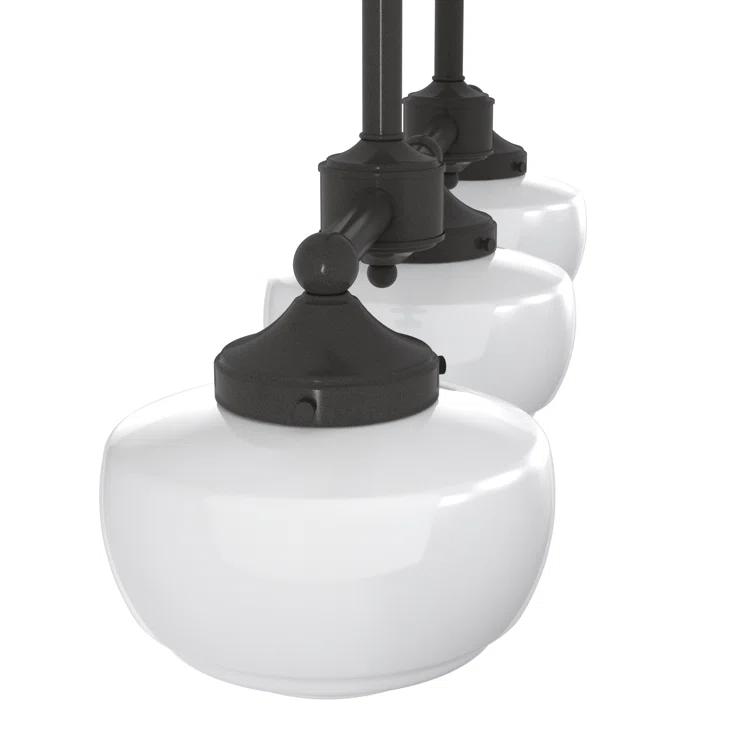 Hunter Fan Hunter Saddle Creek 3 Light Linear Chandelier Ceiling Light Fixture