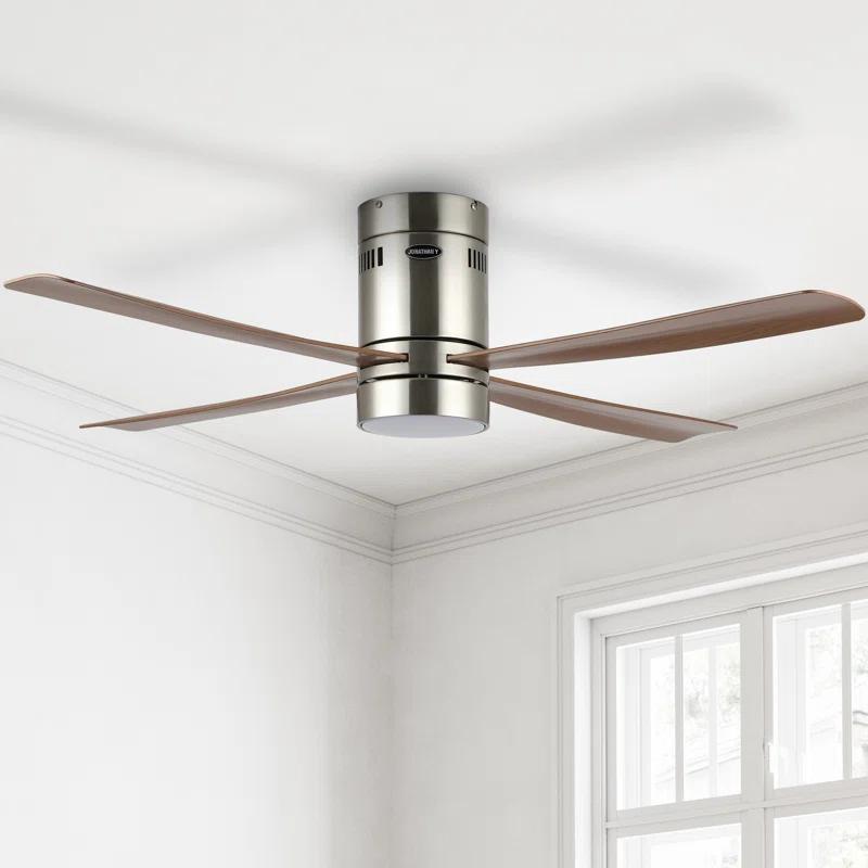 Jonathan Y Theo 52'' Ceiling Fan with LED Lights