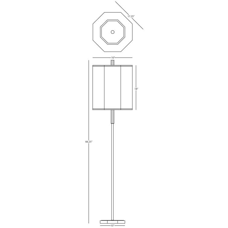 Robert Abbey Kate 66.25'' Traditional Floor Lamp