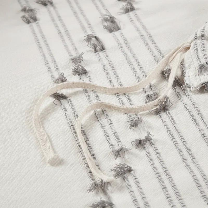 INK+IVY 3 Piece Cotton Jacquard Bedding Set