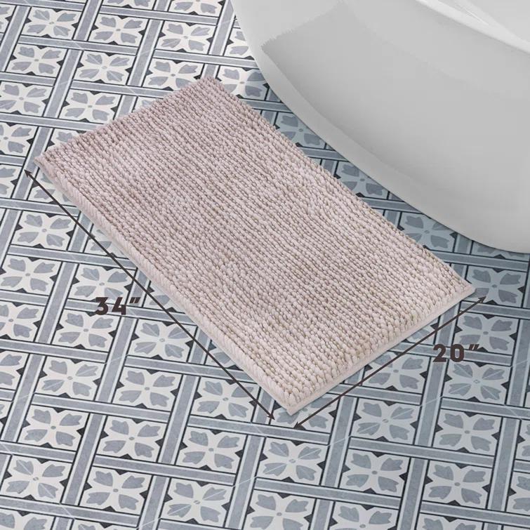 Laura Ashley Laura Ashley Butter Chenille Bath Rug