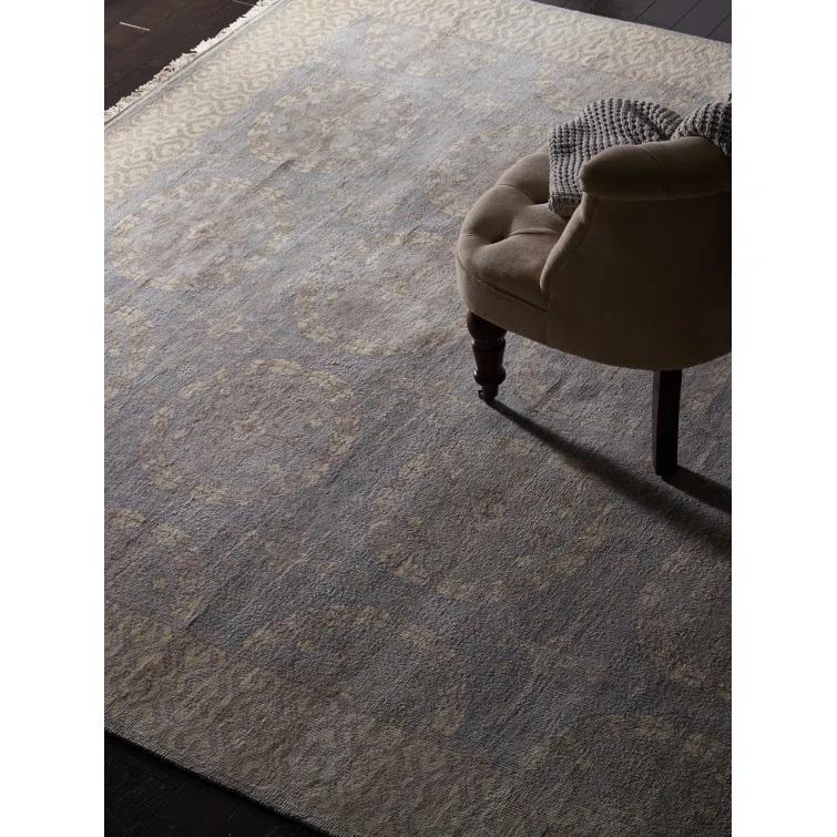 Safavieh Oushak Oriental Hand-Knotted Wool Gray Area Rug | Perigold