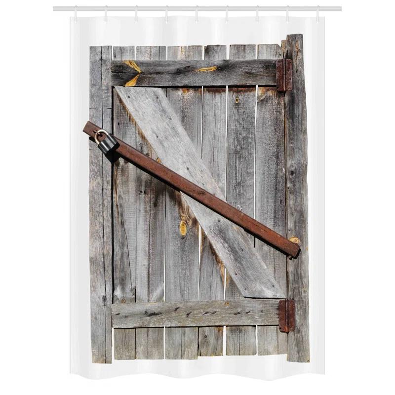 East Urban Home Abstract Shower Curtain with Hooks Included