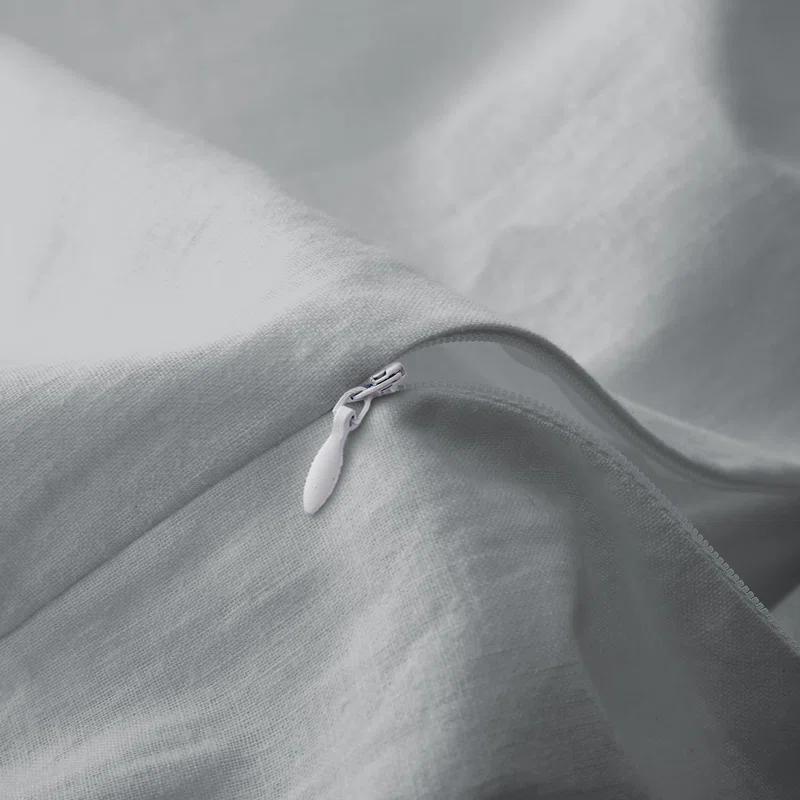 Peace Nest Linen and Cotton Duvet Cover with Pillowcase