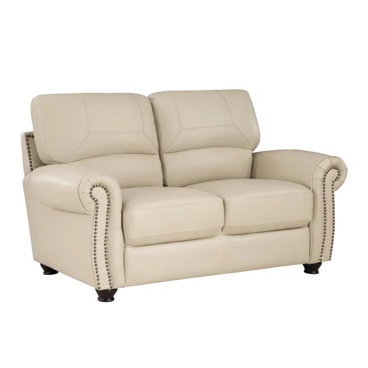 Darby Home Co Adenn 62.5'' Faux Leather Loveseat