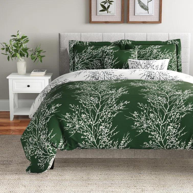 Spirit Linen 6-Piece Foliage Reversible Comforter Set & Reviews | Wayfair