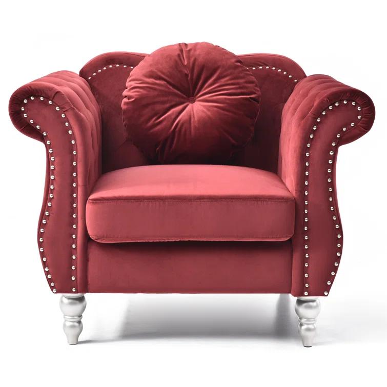 Glory Furniture Hollywood Velvet Armchair