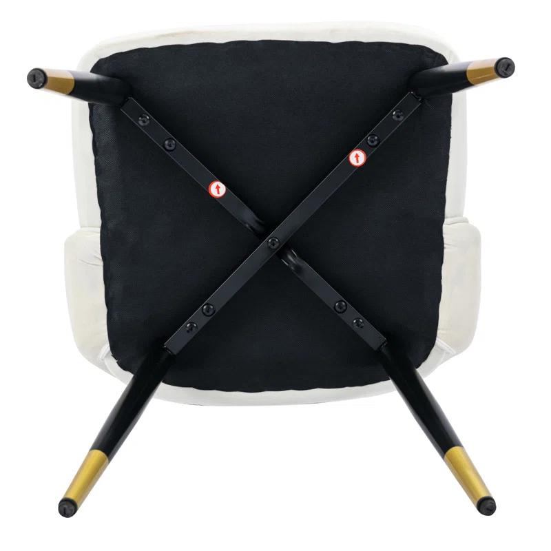 Mercer41 Volena 19.1'' H Velvet Upholstered Side Chair (Set of 2)