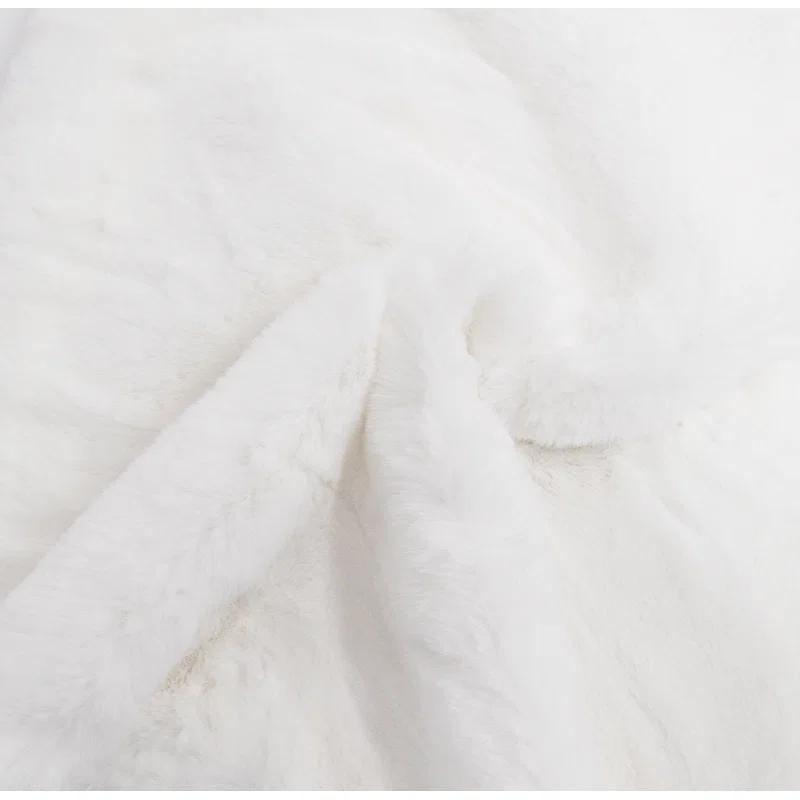 Home Soft Things Heavy Faux Fur Throw Pillow Cover (Set of 2)