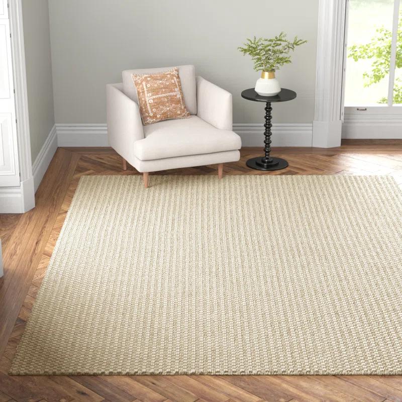 Taos Handwoven Wool Rug - Neutral / 9' x 12'