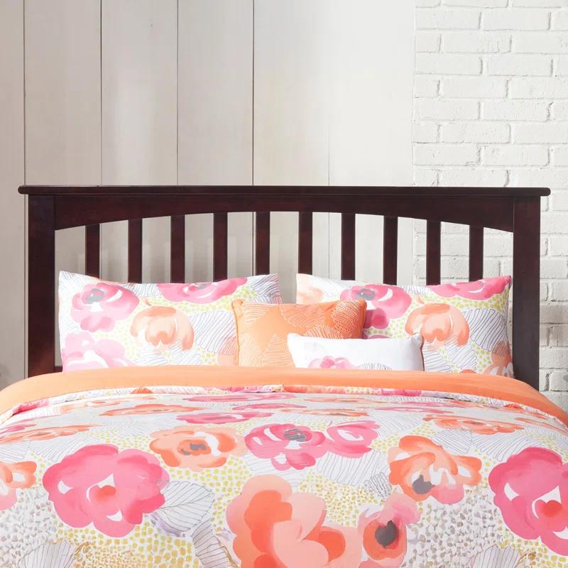 AFI Furnishings Mission Low Profile Solid Wood Platform Bed with Matching Footboard