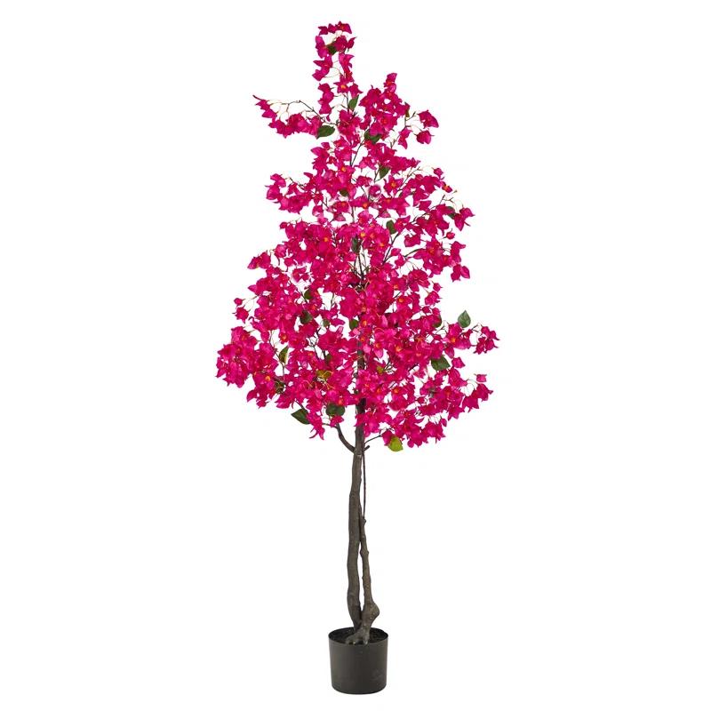 Primrue Faux Flowering Tree in Planter