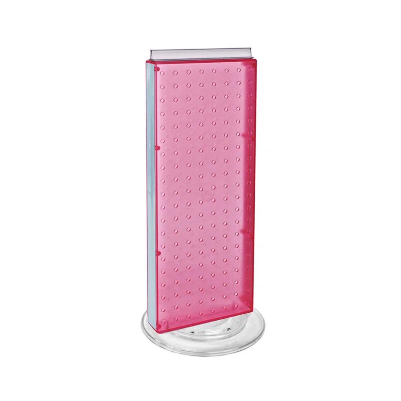Azar Displays 700508-PNK Revolving 8"W x 20.625"H Pegboard Counter Display