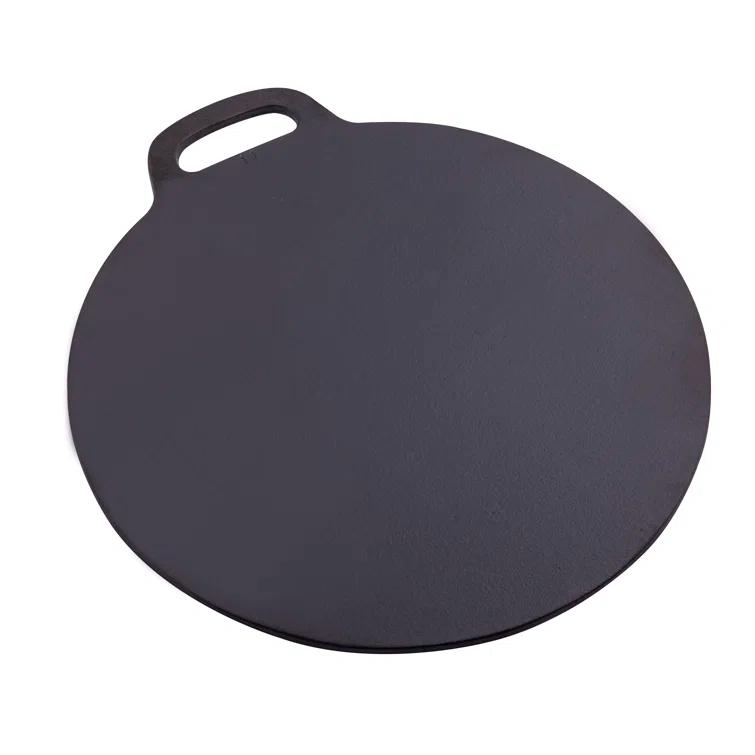 Victoria Victoria Cast Iron Round Reversible Griddle, Seasoned