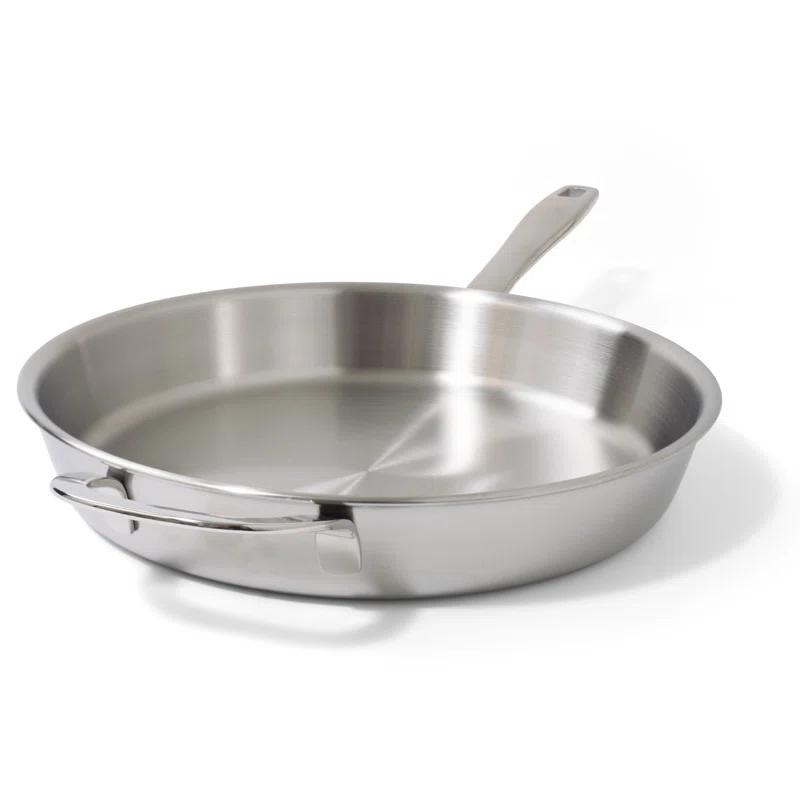 Alva Alva Maestro Premium 5-Ply Stainless Steel Frying Pan - Polished Stainless Steel