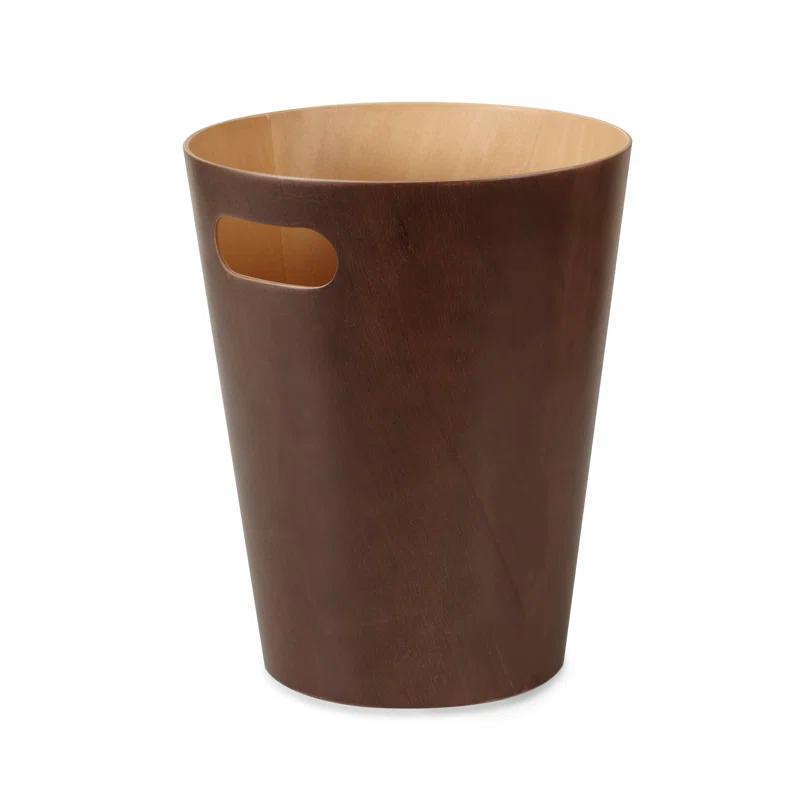 Umbra Woodrow Manufactured Wood Open Waste Basket - 2.25 Gallons