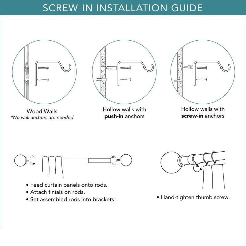 SnugSet Aiden Adjustable Single Curtain Rod