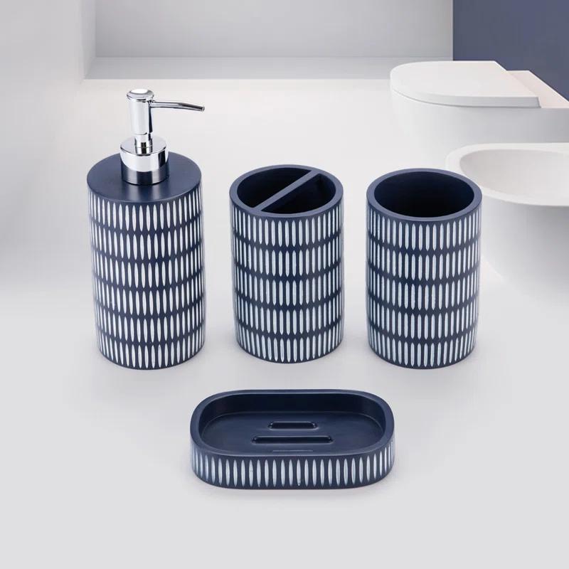 Bungalow Rose Tethys Bathroom Accessory Set (Set of 4)