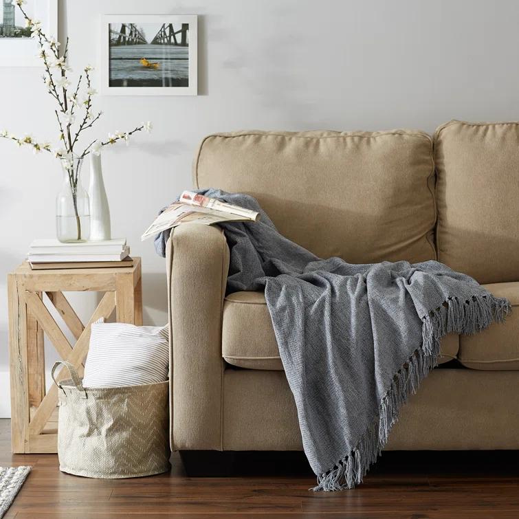 Design Imports Hand Woven Throw Blanket