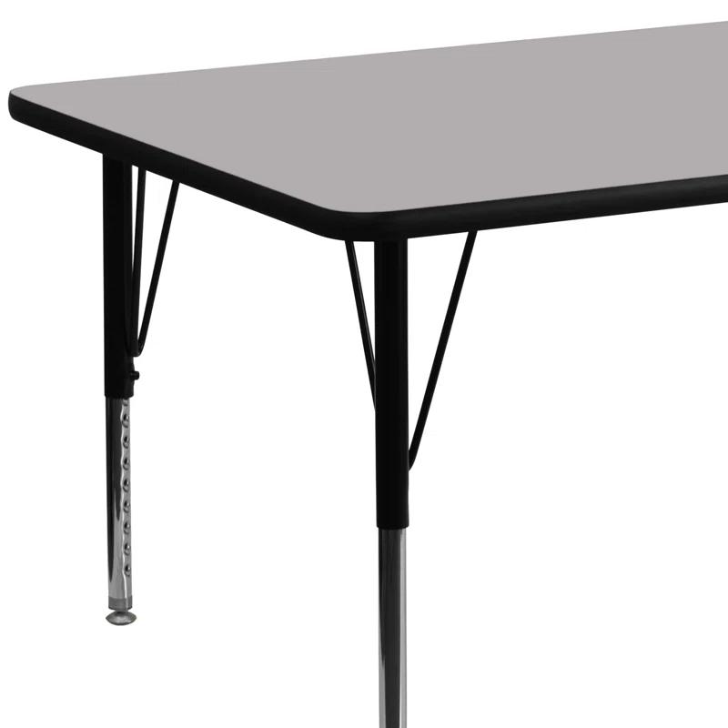 Goddard 24''W x 48''L Rectangular HP Laminate Activity Table - Adjustable Legs