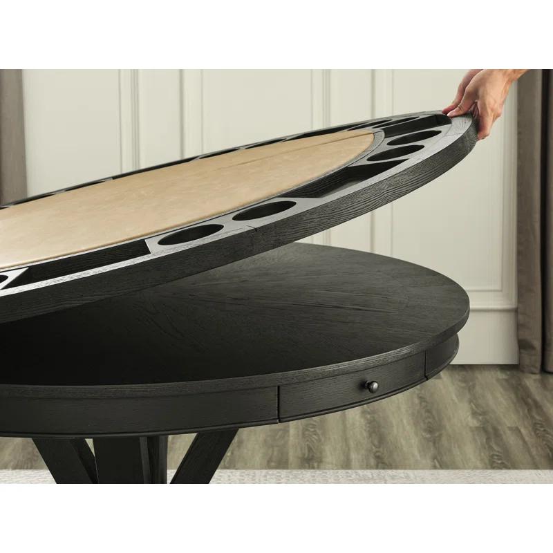 Steve Silver Furniture 50'' 8 - Player Foldable Poker Table