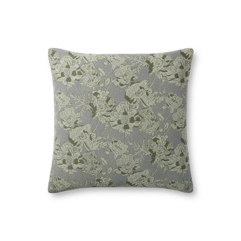 Matilda Pillow by Chris Loves Julia x Loloi - Gray and Blue