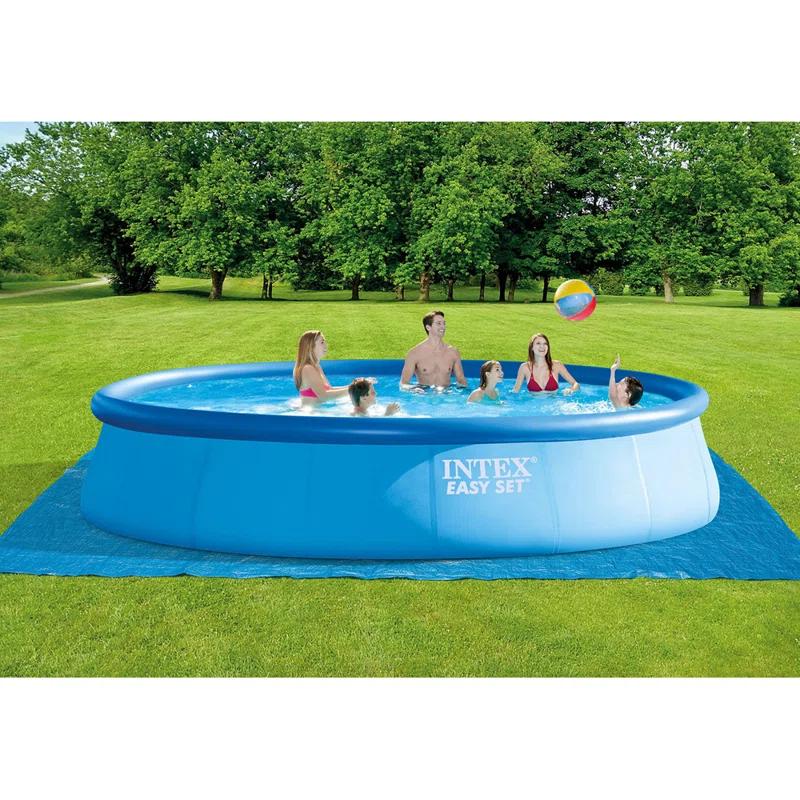 Intex Intex Easy Set Inflatable Kid Swimming Pool with Filter Pump