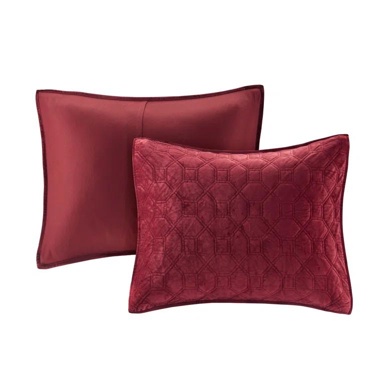 Madison Park Harper 3 Piece Velvet Quilt Set