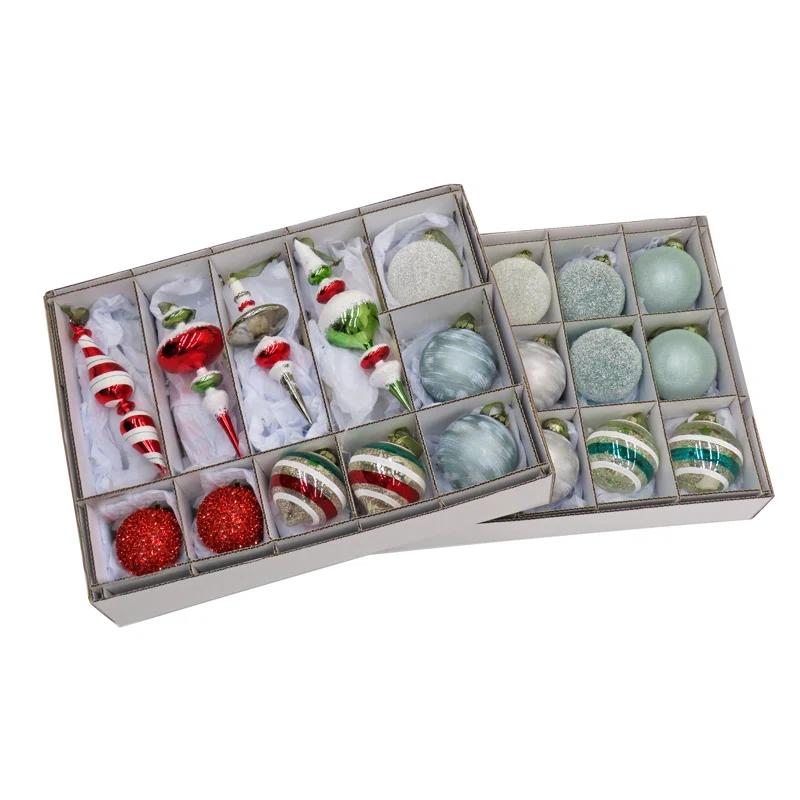 HGTV Home Collection 24 Piece Nostalgic Traditions Ornaments