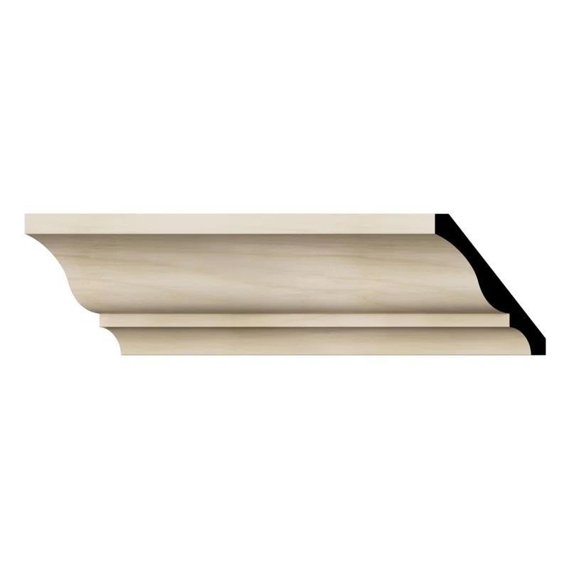 Ekena Millwork WM48 3 3/8"H x 2 5/8"P x 4 1/4"F x 96"L Americraft Solid Hardwood Stain Grade Crown Moulding