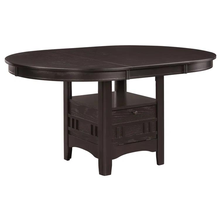 Coaster Furniture Coaster Furniture Lavon Oval Extension Leaf Dining Table Espresso