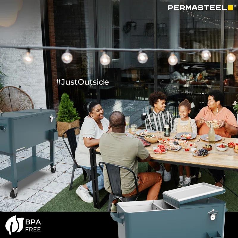 Permasteel 80-Qt Outdoor Patio Cooler with Removable Basin