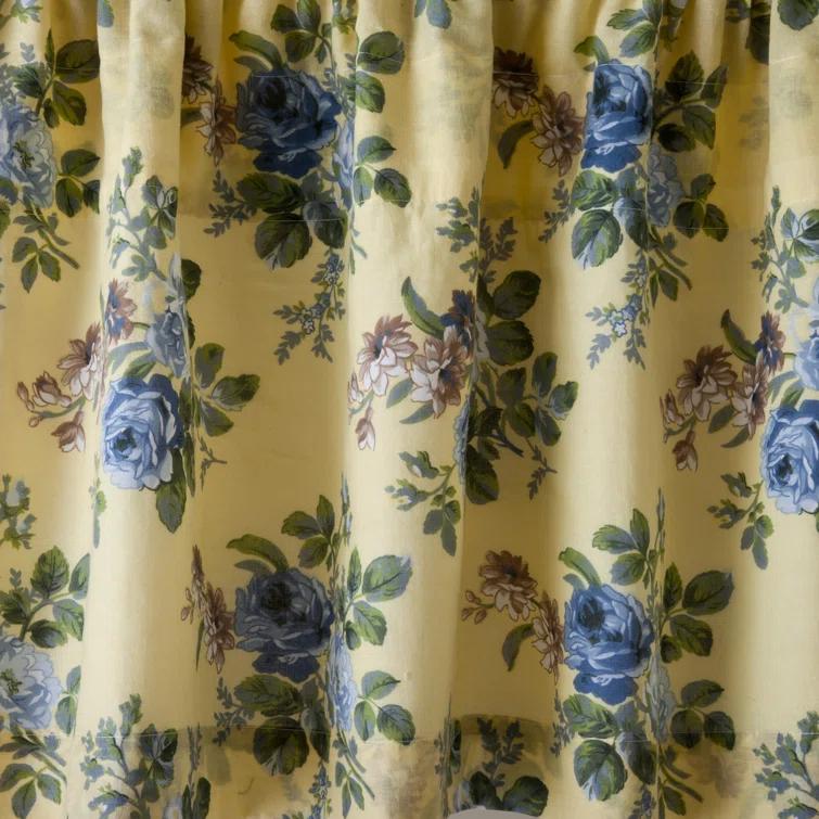 Laura Ashley Linley Pastel Yellow 86" Window Valance