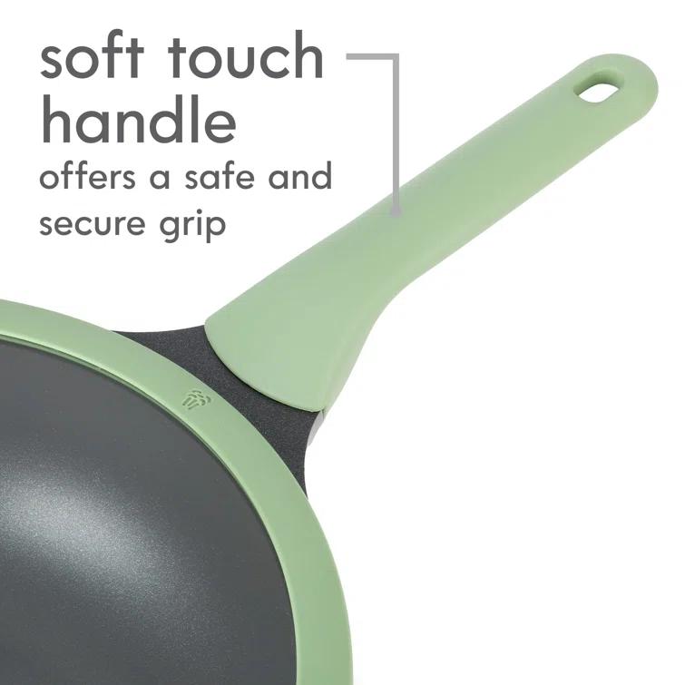 Kenmore Theodore 6 Quarts Non-Stick Aluminum Saute Pan with Lid