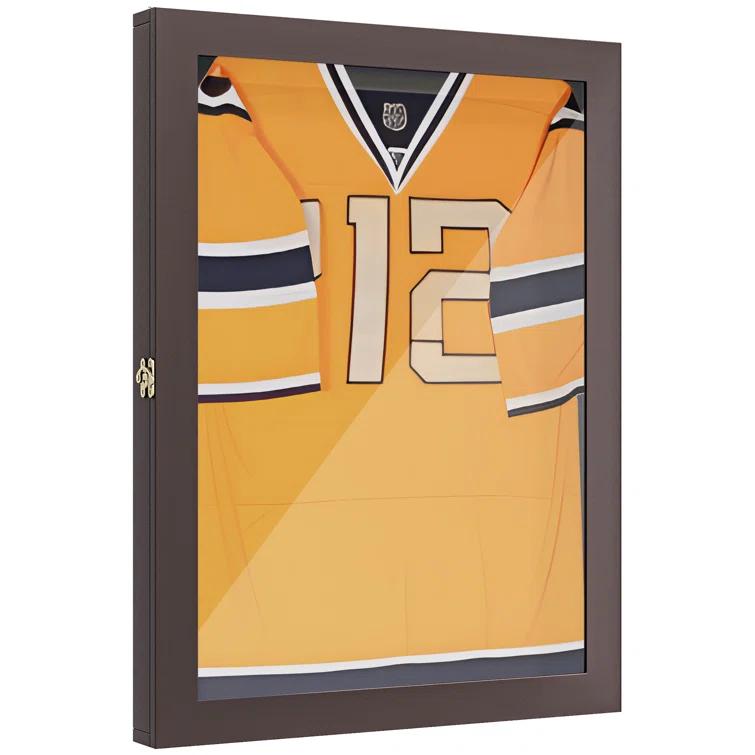 HomCom 2.5'' D Plastic/Acrylic Jersey Case | Wayfair