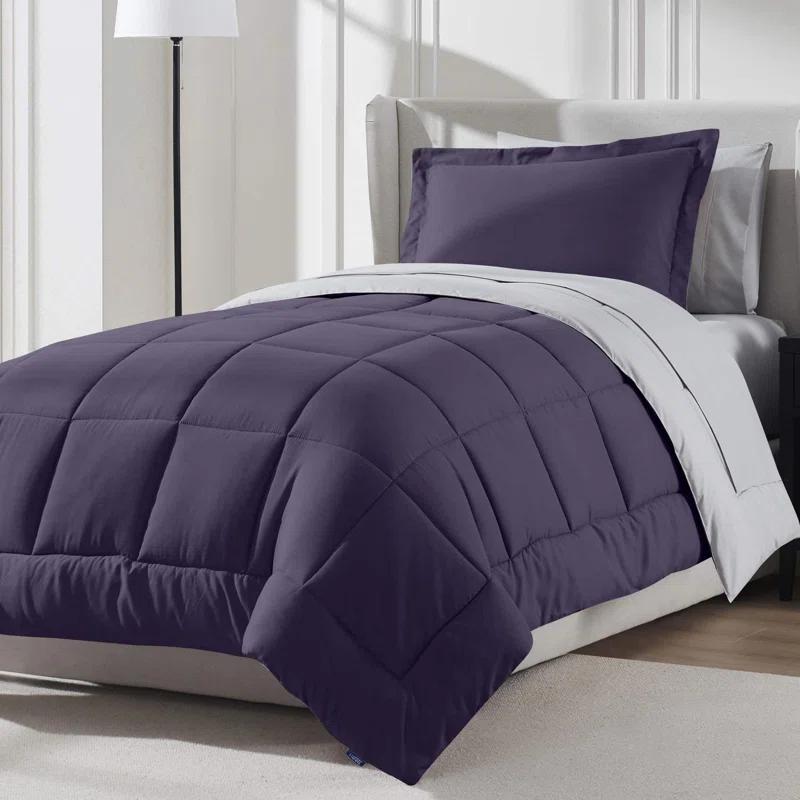 Nestl Bed-in-A-Bag Reversible Comforter Set with Bed Sheets